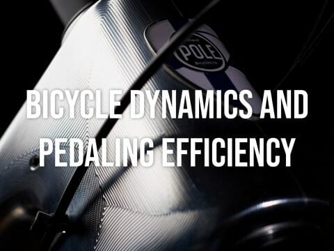 Bicycle dynamics and pedaling efficiency